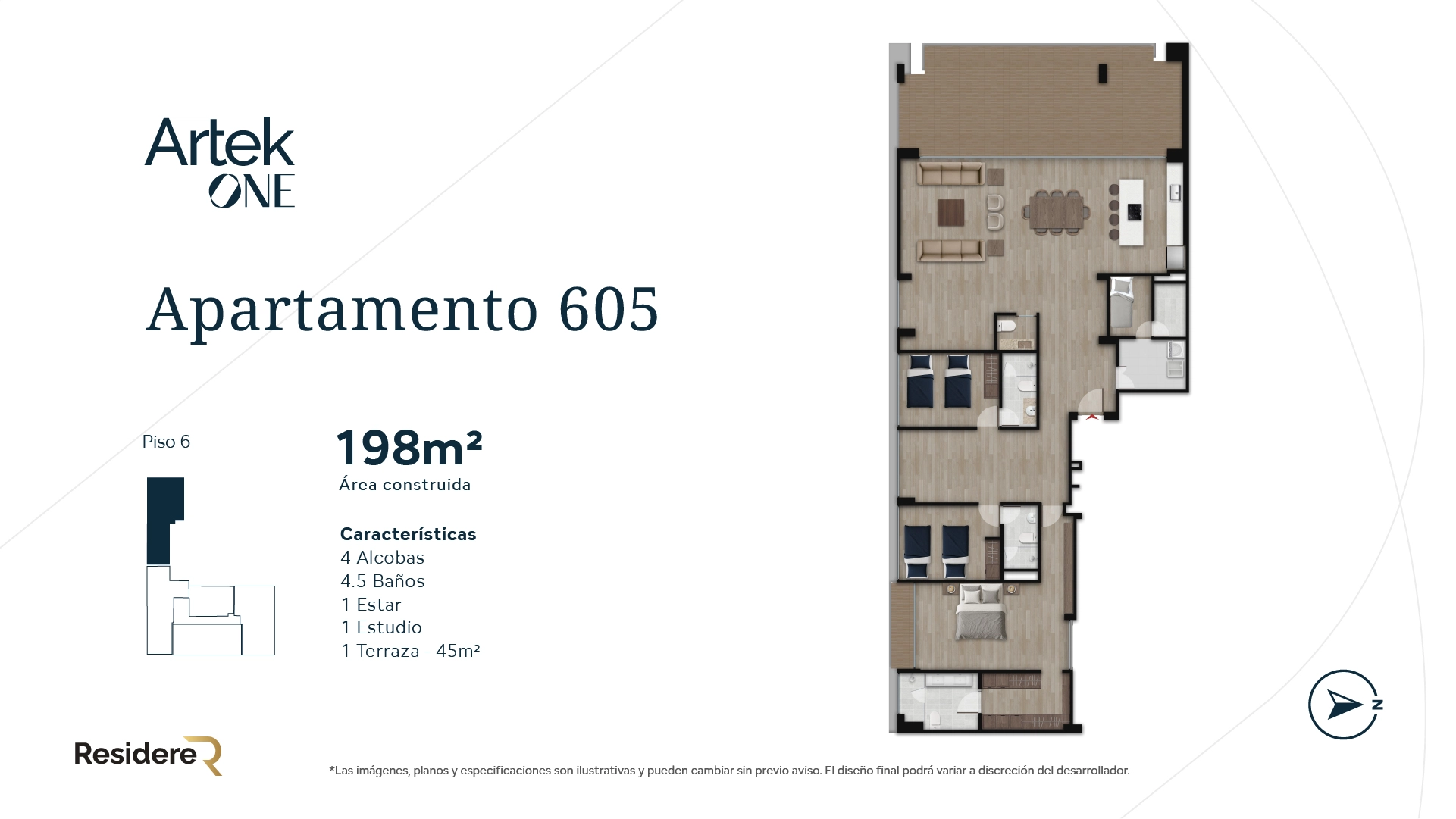 Galería_Planta PENTHOUSE_605