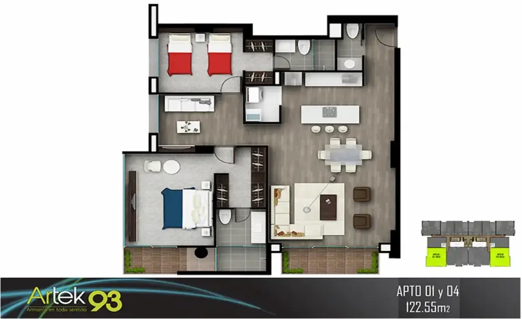 APTO 122 M2