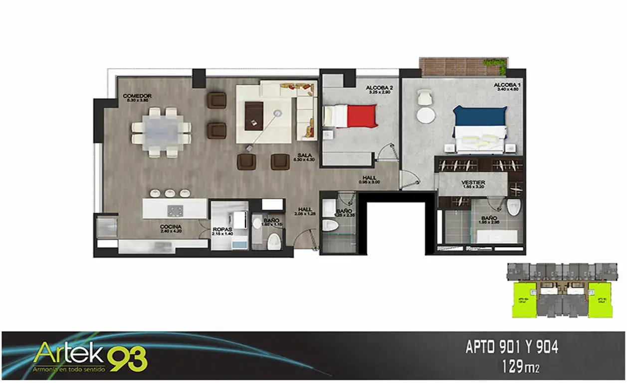 APTO 129 M2
