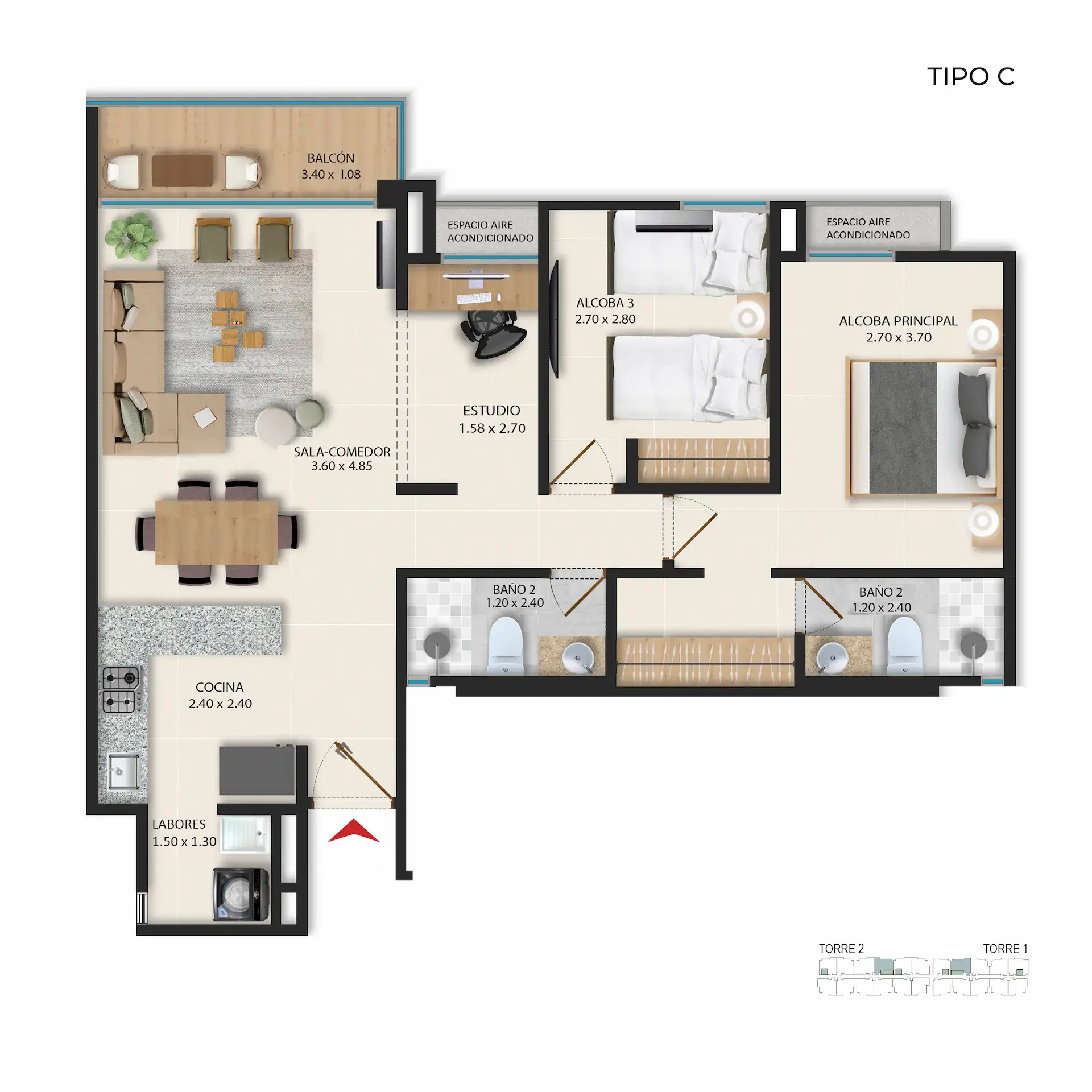 ARTEK MAR - APTO 80 M2