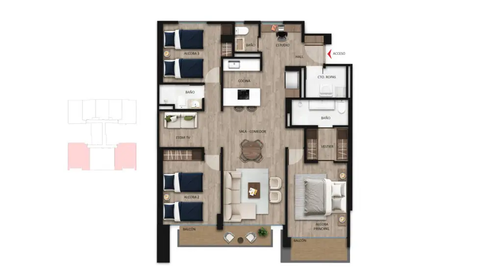 APTO 115 M2