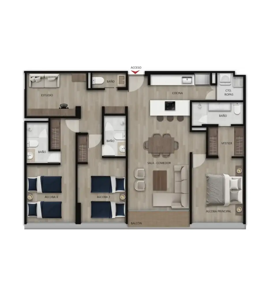 APTO 122 M2