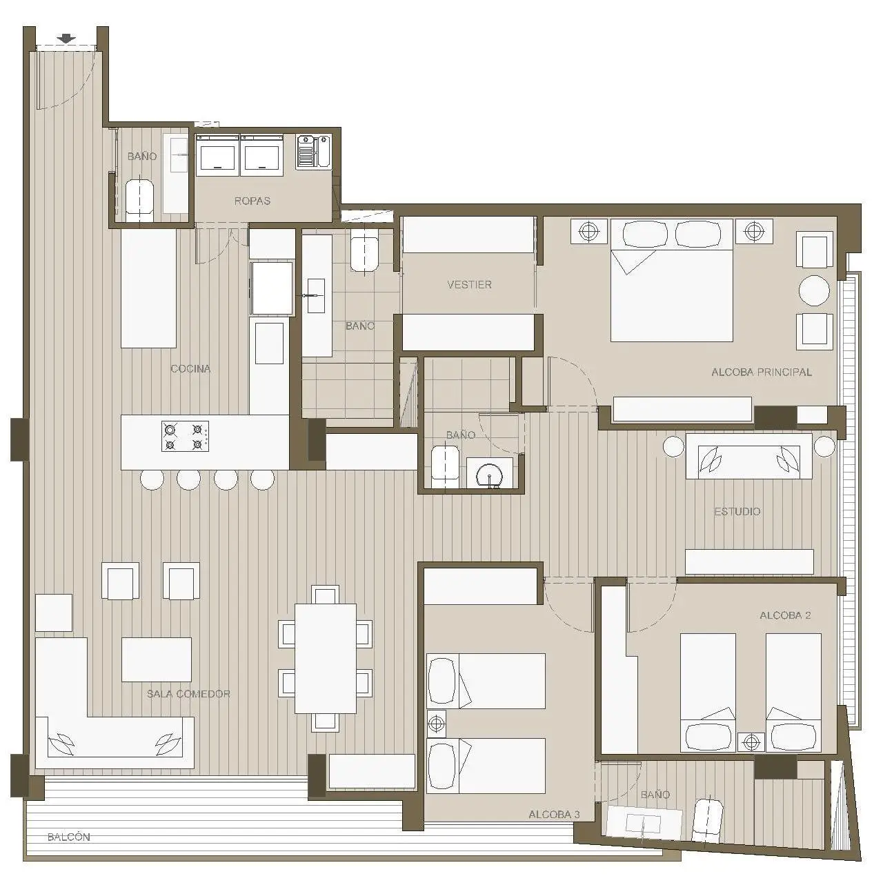 APTO 155 M2