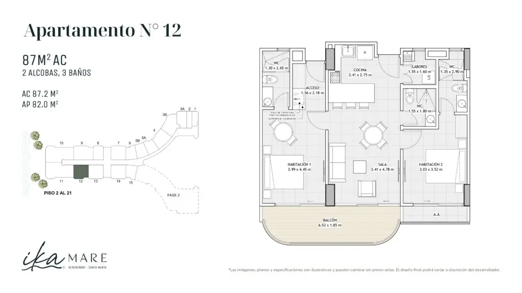 APTO 87 M2